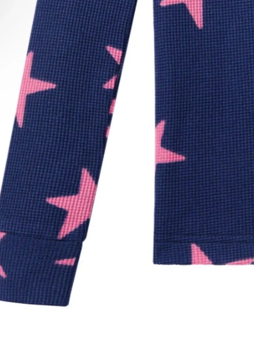 Two-Pack Kids Long-Sleeve Star & Plaid Pajama Set - Navy and Pink size 4T